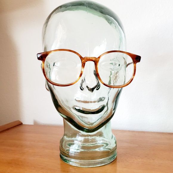 Pathway USA Womens Eyeglasses Oversize Retro Round Frame 140 Maple OptiColor VTG - Picture 1 of 12